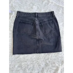 Old Navy Women's Size-12‎ Pencil Skirt High Rise Smooth Pockets Black Denim thumbnail 3