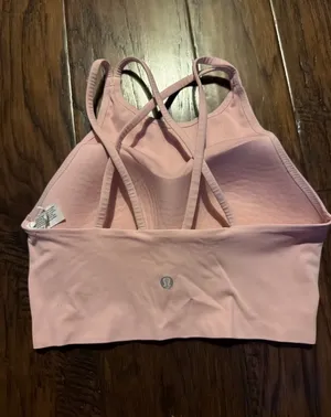 Size 6 cloudline sports bra light pink thumbnail 2