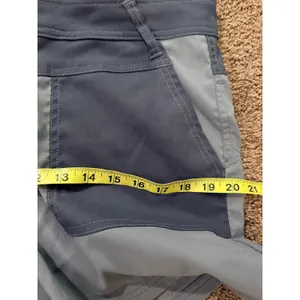 Prana Zion asha color black hiking shorts blue grey size 12 thumbnail 3
