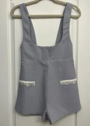 Overall Romper Blue thumbnail 1