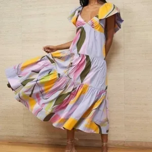 La Ligne Stella Cotton Maxi Dress Large‎ thumbnail 8