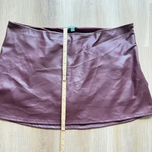 Wild Fable Burgundy Faux Leather Skort Mini Skirt XXL Wine Purple Side Slit thumbnail 5