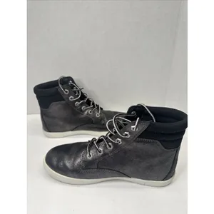 Timberland Dausette A1QIV Women’s 7.5 Black Metallic Leather Sneaker Boots thumbnail 2
