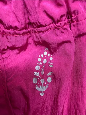 Free People High-Waist Paperbag Shorts in Magenta thumbnail 7
