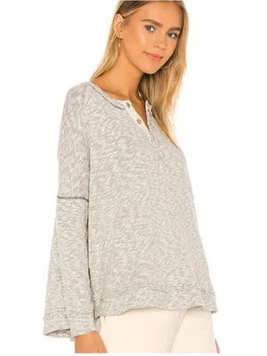 Free People Beach Sleep To Dream Henley thumbnail 2