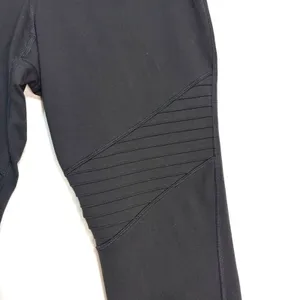 Old Navy Go-Dry Active Ankle Leggings Women M Black Ribbed Panel High Waist Yoga thumbnail 2