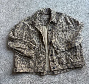 Cheetah Print Free People Jacket thumbnail 1