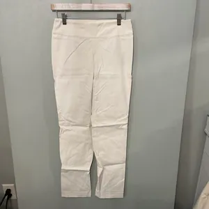 NIC+ZOE Womens Pants Wonderstretch Slim Leg Pull On White Size 2 thumbnail 2