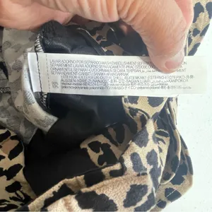 Zara High Waisted Leopard Print Belted Trousers/Pants Size M thumbnail 7