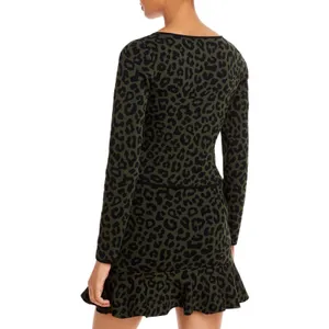 Aqua Womens‎ Animal Print Jacquard Pullover Top Size Small thumbnail 2