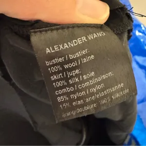 Alexander Wang Black Silk Bustier Silk Mini Dress Womens 4 Ruffled Tiered Goth thumbnail 11