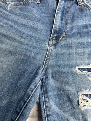 American eagle outfitters super hi-rise jegging crop jeans size 12 thumbnail 3