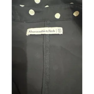 Abercrombie & Fitch Black Polka Dot Long Sleeve Wrap Mini Dress XS Tall thumbnail 3