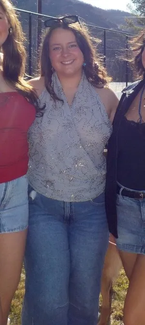 ZARA Top Beaded Halter thumbnail 1