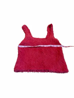ANTHROPOLOGIE fuzzy cropped tank thumbnail 3