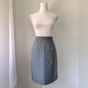 Vintage ‘90s Requirements Dark Gray Knee Length Pencil Skirt thumbnail 2