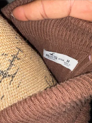 Hollister Chocolate Brown Ribbed V-Neck Sweater Dress thumbnail 5