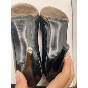 Stuart Weitzman Women's Patent Leather Pumps Shoes Black And Gold Size 7 Bin E‎ thumbnail 10