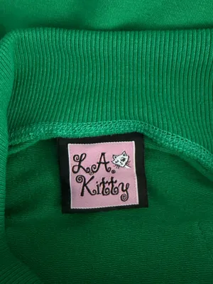 Vintage L.A. Kitty Green Flare Pants Size M thumbnail 6