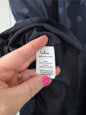 Lulu’s Compelling Love Navy Blue Jacquard Floral Short Sleeve Maxi Dress NWT S thumbnail 6