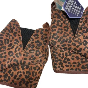 Toms Kelsey Cheetah Print Suede Pull On Chelsea Boots 9‎ Animal thumbnail 5