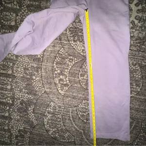 TNA ARITZIA Women’s Sz XS Lavender Purple Cozy Fleece Boyfriend Wide Sweatpants thumbnail 9