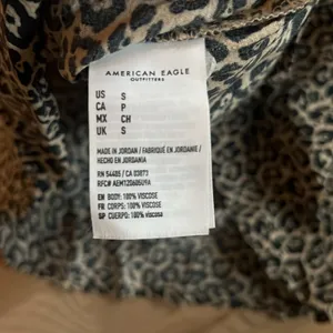 American eagle flowy pencil skirt leopard size small thumbnail 4