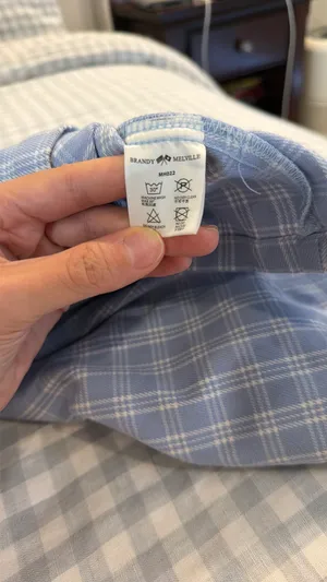 Brandy Melville Blue Plaid Mini Skirt thumbnail 4