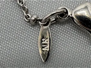 NR Silver Stainless Steel Heart & Key Charm Cable Chain Anklet, Lobster thumbnail 7
