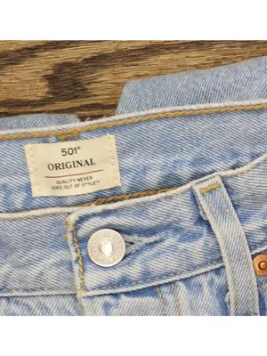 NEW Levi's Womens Original 501 Button Fly Jeans 94417272 County Fair Blue 30 thumbnail 8