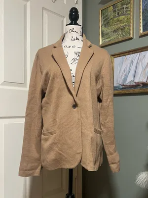 Preppy J. Crew Factory Schoolboy Sweater Blazer Size XL 100% Cotton thumbnail 2