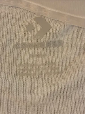 Converse Women’s White Graphic Converse All Star T-Shirt Size Small thumbnail 3