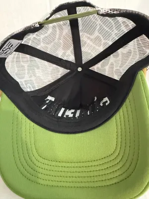Flying S Co Pink and Green Trucker Hat with Embroidered Gameday Logo thumbnail 6