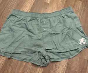 PINK Victoria’s Secret Love PINK Sage Green Sleep Shorts thumbnail 1