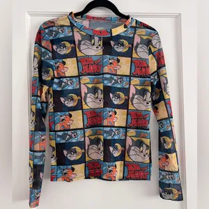 Animals print mesh tops Size M thumbnail 3