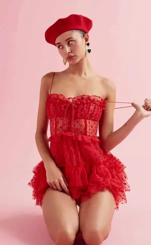 For Love & Lemons Jules Mini Corset Dress thumbnail 2
