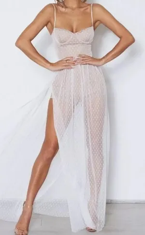 White Fox Mesh Dress thumbnail 2