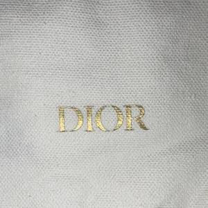 Dior White and Gold Logo Pouch thumbnail 3