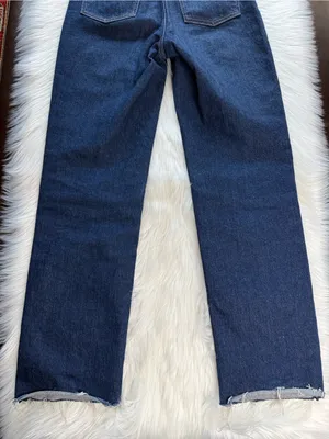 Denim Forum Aritzia Dark Wash Super Hi Rise Straight Leg Rowan Jeans thumbnail 8