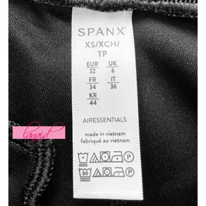Spanx AirEssentials Bermuda Shorts Very Black High-Rise Waist Tie-Waist Belted S thumbnail 9