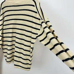 J.Crew Cropped Boucle Rollneck Sweater Striped Cotton Blend Nautical XXL NWT thumbnail 13