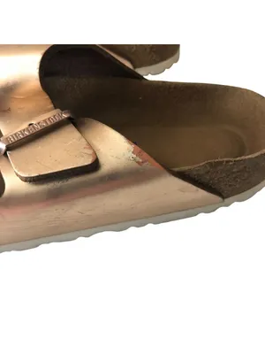 Birkenstock Arizona Sandals Metallic Copper 40 Narrow Women's Size 9 thumbnail 6