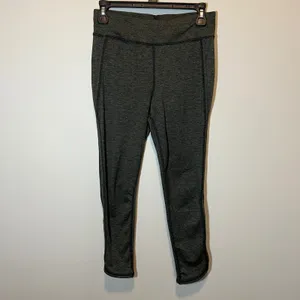 Free People Movement Leggings Olive Green Heathered Cutout Ankle Women's Medium thumbnail 2