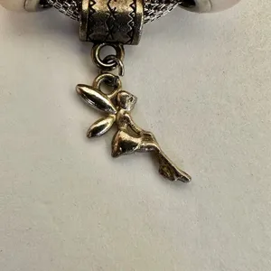 NRQ Avon pink heart tinkerbell rose charm bracelet thumbnail 6