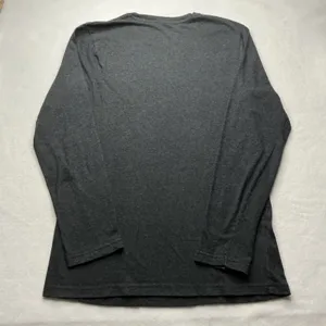 Reebok Womens Sleepwear Long Sleeve Graphic T-Shirt Dark Gray Heather Size S thumbnail 2
