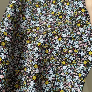 LOFT Paperbag Waist Cropped Flowy Floral Print Pants, Black/Multi, Size Large thumbnail 10