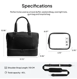 TOPEAST Travel Weekender Bag thumbnail 3