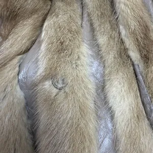 Vintage Max David Furs Genuine Mink Fur With Leather Trim Coat Women's‎ 20x34 thumbnail 8