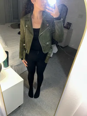 ZARA Moto Jacket Biker Suede  thumbnail 5