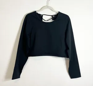 NWT Good American All Tied Up Tank Black Long Sleeve Top Size 3XL thumbnail 4